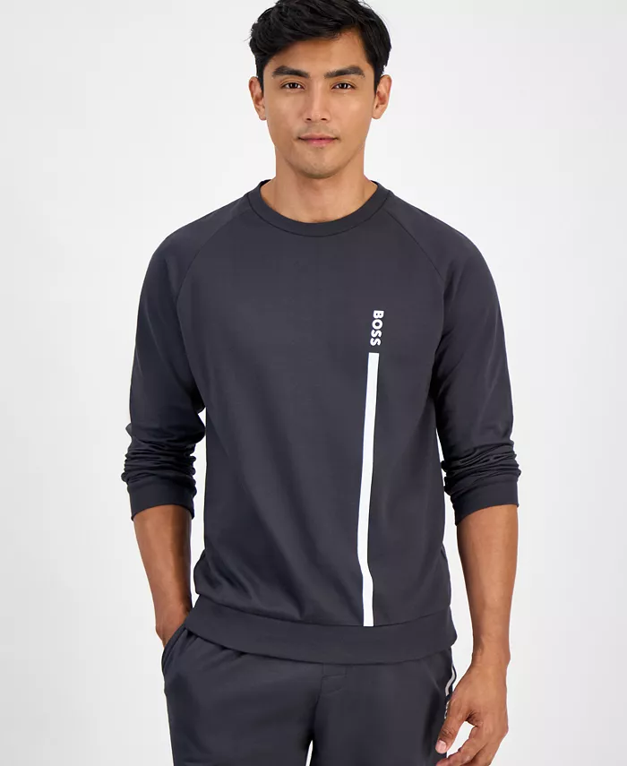 Мужская аутентичная хлопковая толстовка с круглым вырезом и логотипом Boss, серый
Мужская аутентичная хлопковая толстовка с круглым вырезом и логотипом Boss, серый