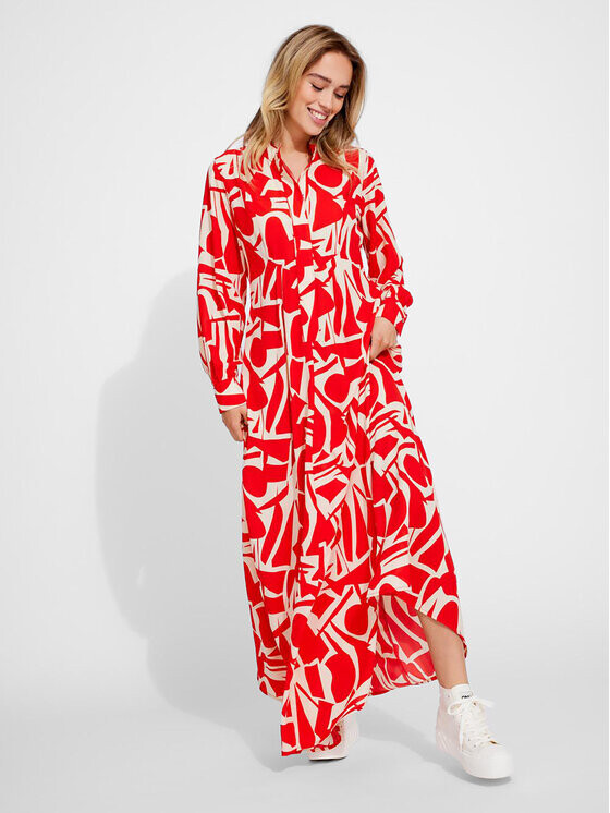 Платье-рубашка свободного кроя Only, красный
Платье-рубашка свободного кроя Only, красный