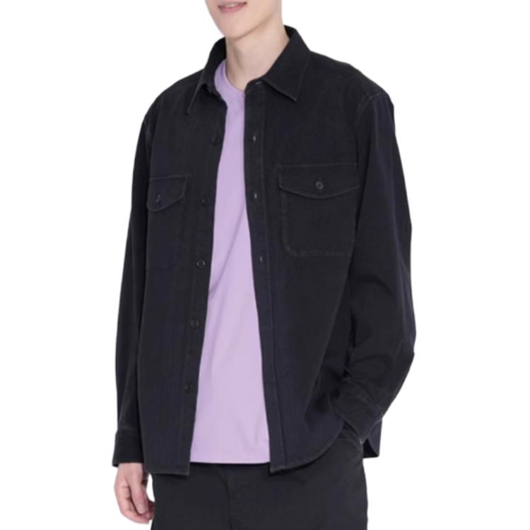 UNIQLO Джинсовая куртка унисекс черная, Black
UNIQLO Джинсовая куртка унисекс черная, Black