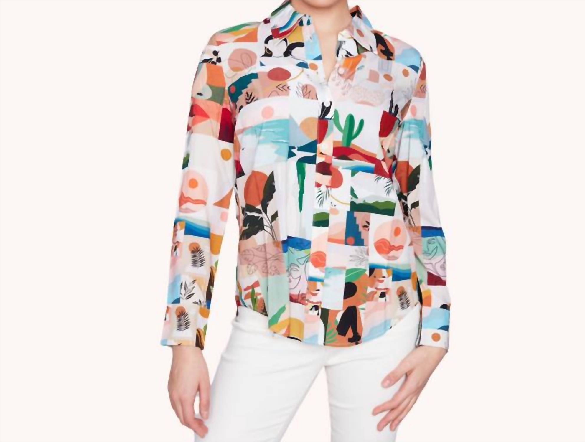 CHARLIE B Уголок Уинслоу, Аризона, верхняя часть, белый/разноцветный
CHARLIE B Уголок Уинслоу, Аризона, верхняя часть, белый/разноцветный