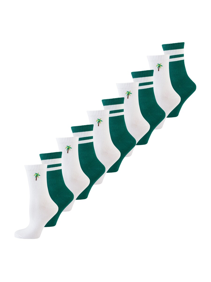 Носки Nur Die Statement Socken mit Stickerei, зеленый/белый
Носки Nur Die Statement Socken mit Stickerei, зеленый/белый