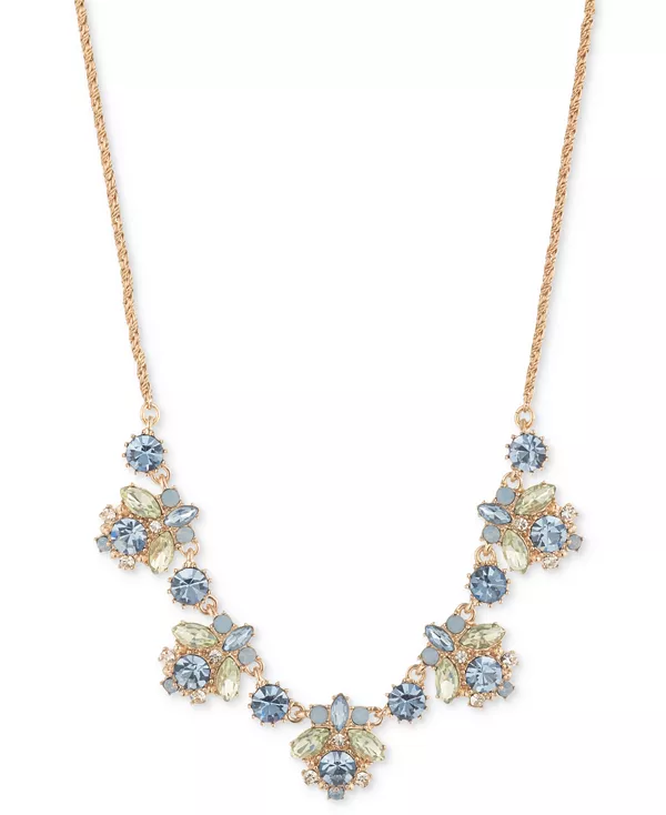 Крупное ожерелье из разноцветных кристаллов золотистого оттенка, 16 дюймов + удлинитель 3 дюйма Marchesa, navy
Крупное ожерелье из разноцветных кристаллов золотистого оттенка, 16 дюймов + удлинитель 3 дюйма Marchesa, navy