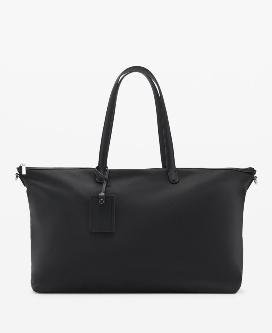 Большая женская нейлоновая сумка-шоппер MANGO, Black
Большая женская нейлоновая сумка-шоппер MANGO, Black