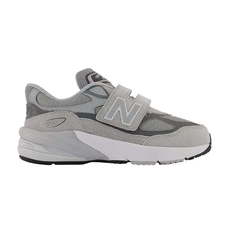 Кроссовки New Balance 990v6 Hook & Loop Little Kid Wide, серый 
Кроссовки New Balance 990v6 Hook & Loop Little Kid Wide, серый