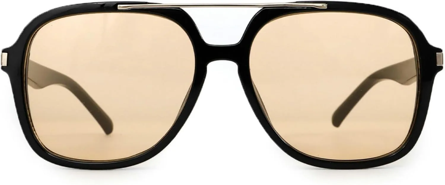 COTIA 2026 Модные квадратные солнцезащитные очки для женщин и мужчин с двойной перемычкой, очки-пилот, защита от УФ-излучения UV400, ретро-очки, Black Tea
COTIA 2026 Модные квадратные солнцезащитные очки для женщин и мужчин с двойной перемычкой, очки-пилот, защита от УФ-излучения UV400, ретро-очки, Black Tea