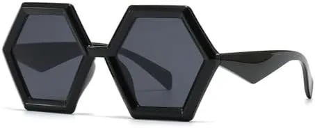 Винтажные шестиугольные солнцезащитные очки 2027 года для женщин, многоугольные солнцезащитные очки с защитой от УФ-излучения UV400 для мужчин MTZJH, Black
Винтажные шестиугольные солнцезащитные очки 2027 года для женщин, многоугольные солнцезащитные очки с защитой от УФ-излучения UV400 для мужчин MTZJH, Black