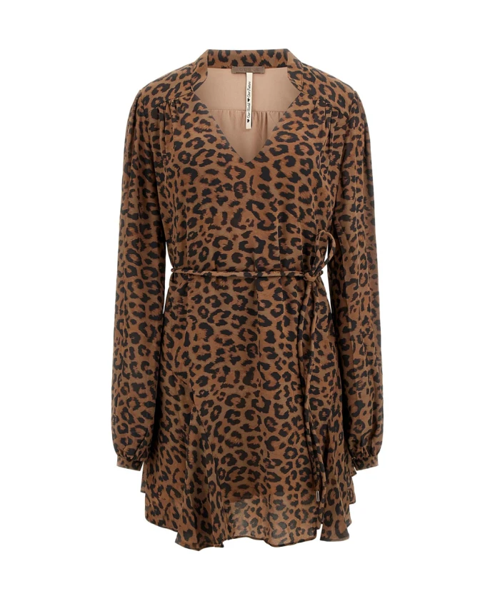 Мини-Платье Wanda с расклешенной юбкой в горошек Guess, коричневый
Мини-Платье Wanda с расклешенной юбкой в горошек Guess, коричневый