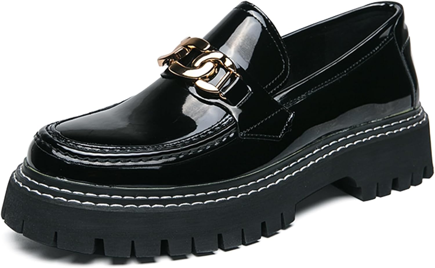 Мужские классические оксфорды из лакированной кожи на платформе с круглым носком, рифленой подошвой, противоскользящие, шнуровка, деловая кожаная обувь, модные и формальные оксфорды Nvbuke, черный
Мужские классические оксфорды из лакированной кожи на платформе с круглым носком, рифленой подошвой, противоскользящие, шнуровка, деловая кожаная обувь, модные и формальные оксфорды Nvbuke, черный