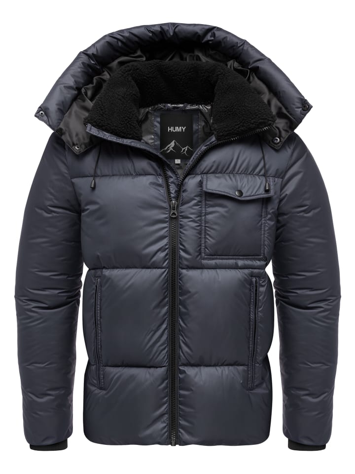 Зимняя куртка с капюшоном темно-синего цвета Humy
Зимняя куртка с капюшоном темно-синего цвета Humy
