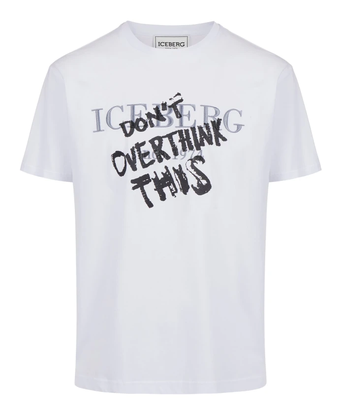 Классическая белая футболка из хлопкового трикотажа стандартного кроя. Iceberg, белый
Классическая белая футболка из хлопкового трикотажа стандартного кроя. Iceberg, белый