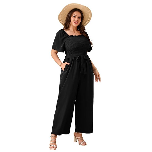 Женский комбинезон с цветочным принтом, коротким рукавом и широкими штанинами, с поясом Seoria, Black
Женский комбинезон с цветочным принтом, коротким рукавом и широкими штанинами, с поясом Seoria, Black