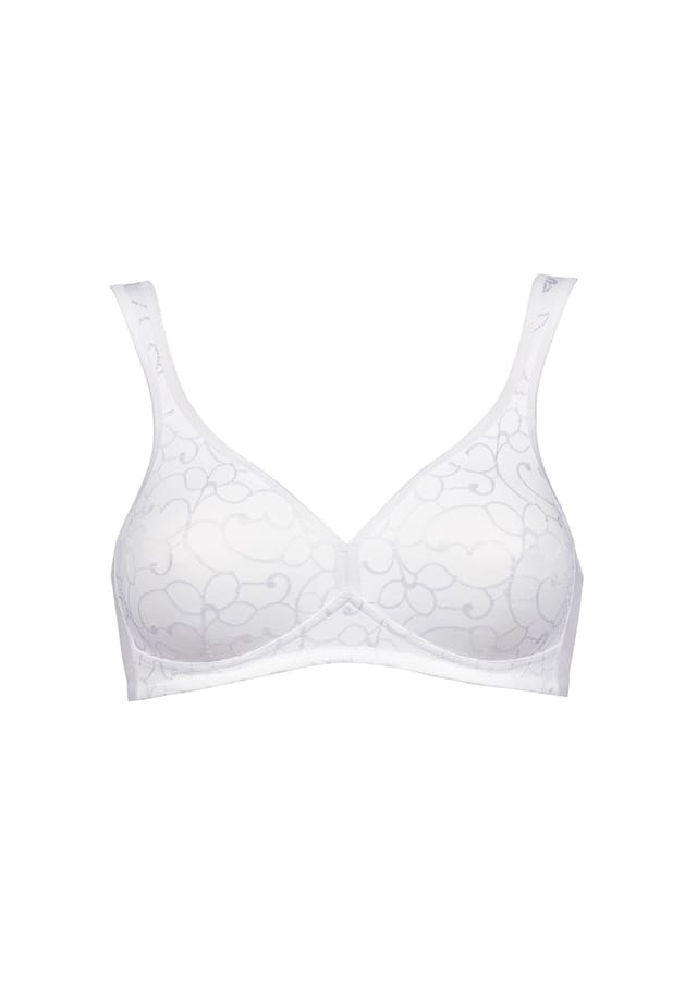 Бюстгальтер без косточек элегантный хлопок Triumph, белый 
Бюстгальтер без косточек элегантный хлопок Triumph, белый