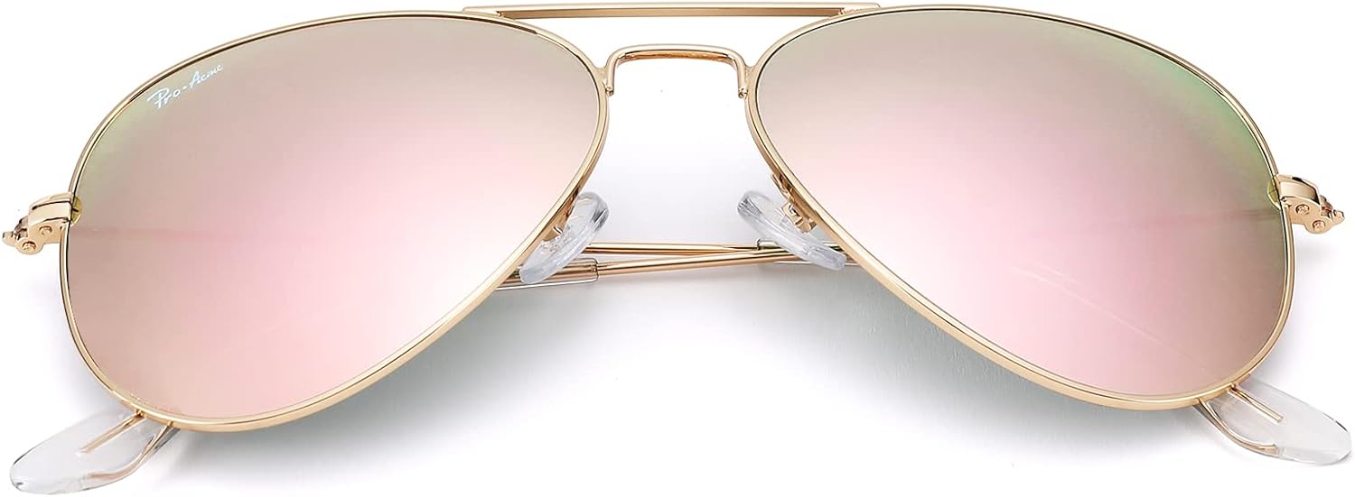 Солнцезащитные очки Pro Acme Classic Aviator для женщин и мужчин, линзы из стекла, металлическая оправа, защита от УФ-излучения UV400, очки для водителя, A7 Pink Mirrored/Glass/Non Polarized
Солнцезащитные очки Pro Acme Classic Aviator для женщин и мужчин, линзы из стекла, металлическая оправа, защита от УФ-излучения UV400, очки для водителя, A7 Pink Mirrored/Glass/Non Polarized