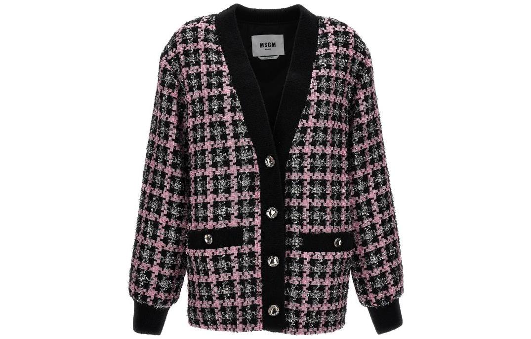 Кардиган из твида на пуговицах MSGM, розовый
Кардиган из твида на пуговицах MSGM, розовый