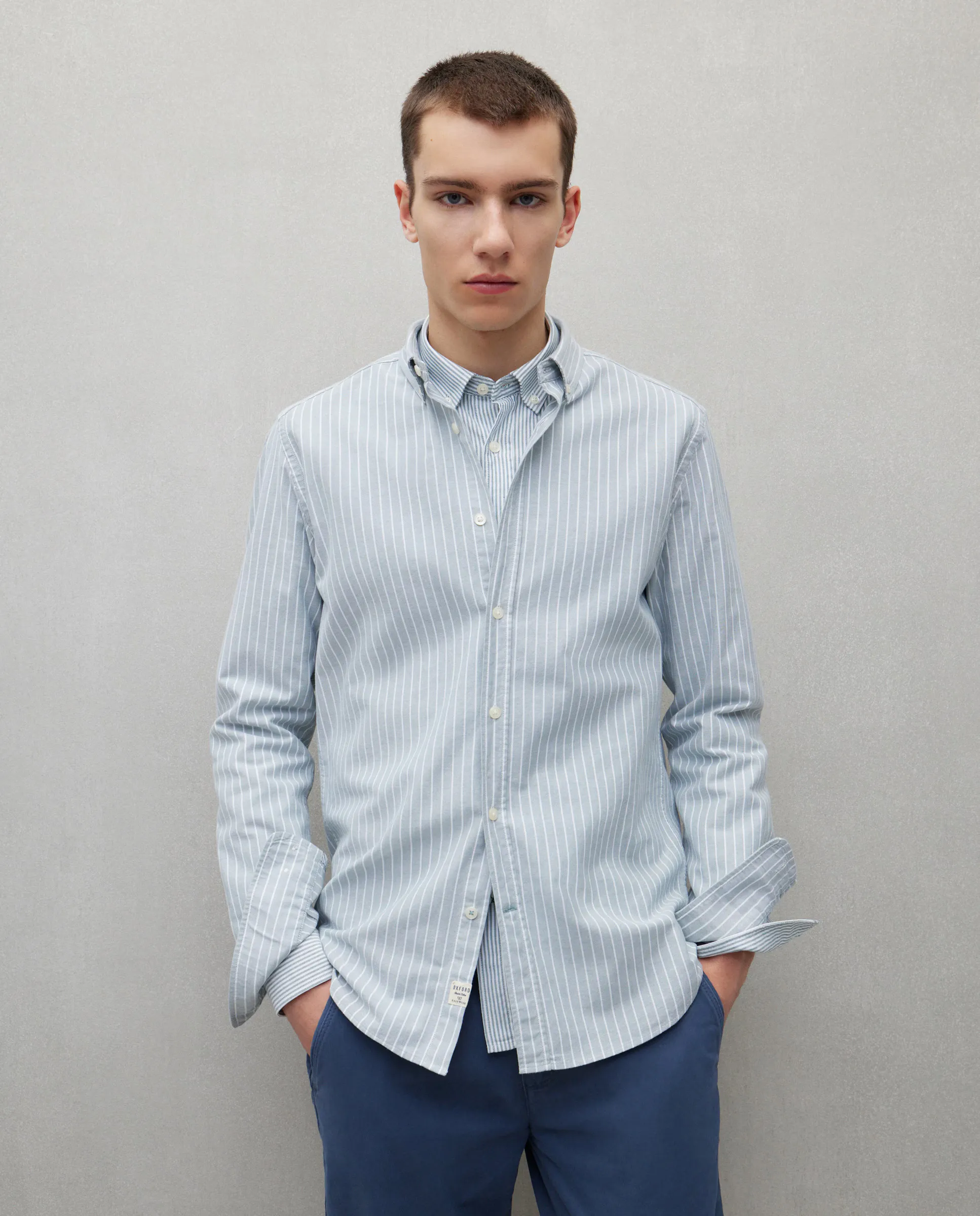 Мужская рубашка оксфорд в полоску с длинными рукавами Easy Wear, цвет 520 Kaki
Мужская рубашка оксфорд в полоску с длинными рукавами Easy Wear, цвет 520 Kaki