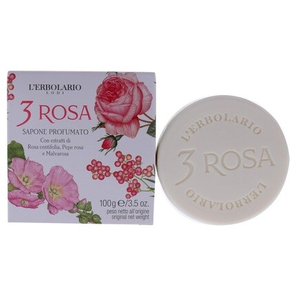 3 парфюмированных куска мыла Rose, обогащенных натуральными ингредиентами и ароматическими отдушками, 3,5 унции — упаковка из 3 штук L'Erbolario
3 парфюмированных куска мыла Rose, обогащенных натуральными ингредиентами и ароматическими отдушками, 3,5 унции — упаковка из 3 штук L'Erbolario