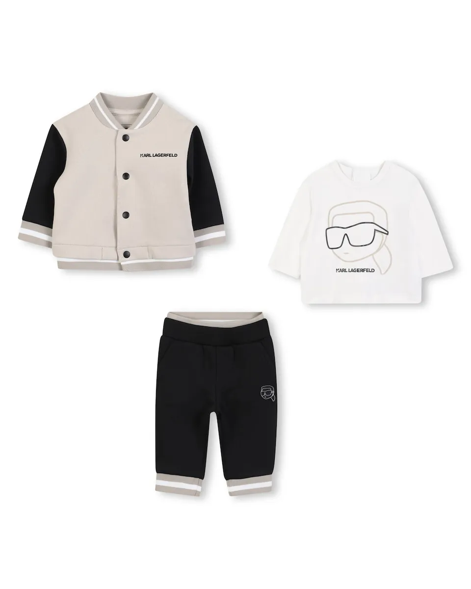 Комплект для малыша черного цвета с длинными рукавами Karl Lagerfeld Kids
Комплект для малыша черного цвета с длинными рукавами Karl Lagerfeld Kids