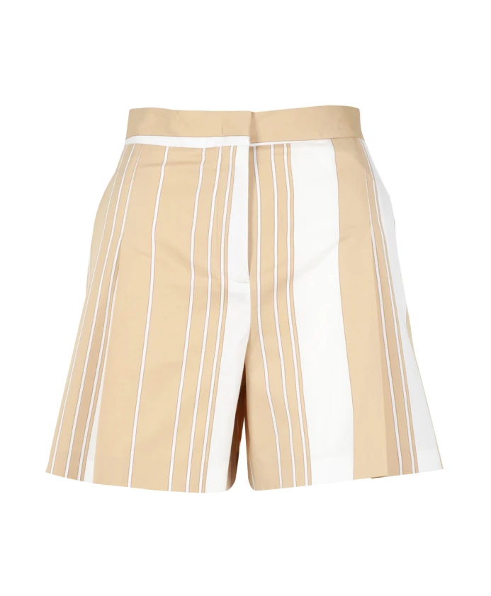 Полосатые хлопковые шорты с высокой талией Semicouture, мультиколор
Полосатые хлопковые шорты с высокой талией Semicouture, мультиколор