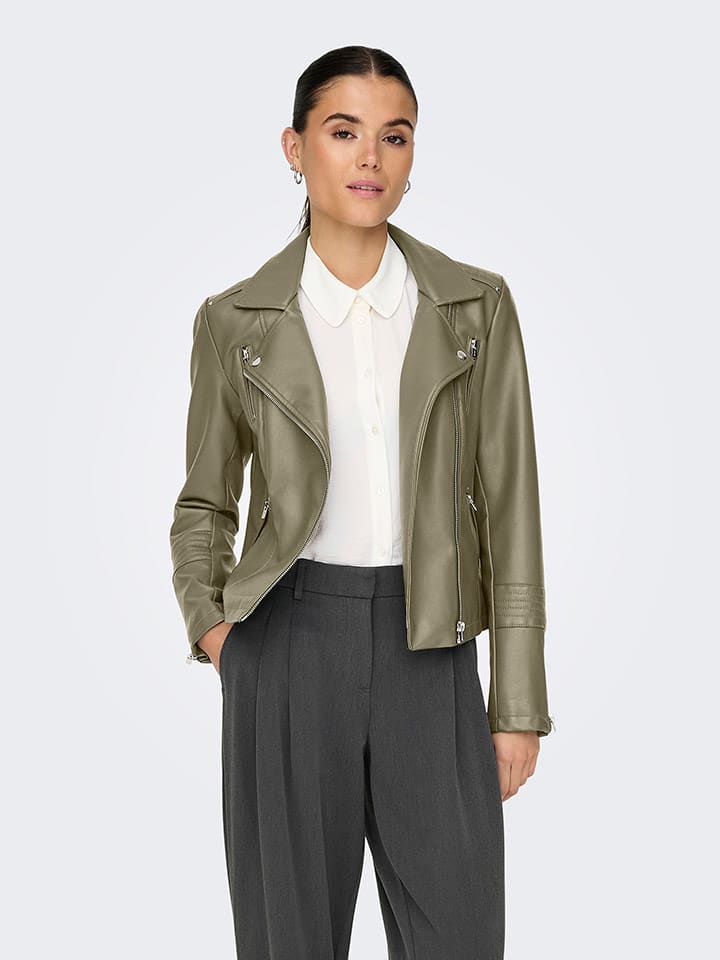 Кожаная куртка ONLY, хаки
Кожаная куртка ONLY, хаки