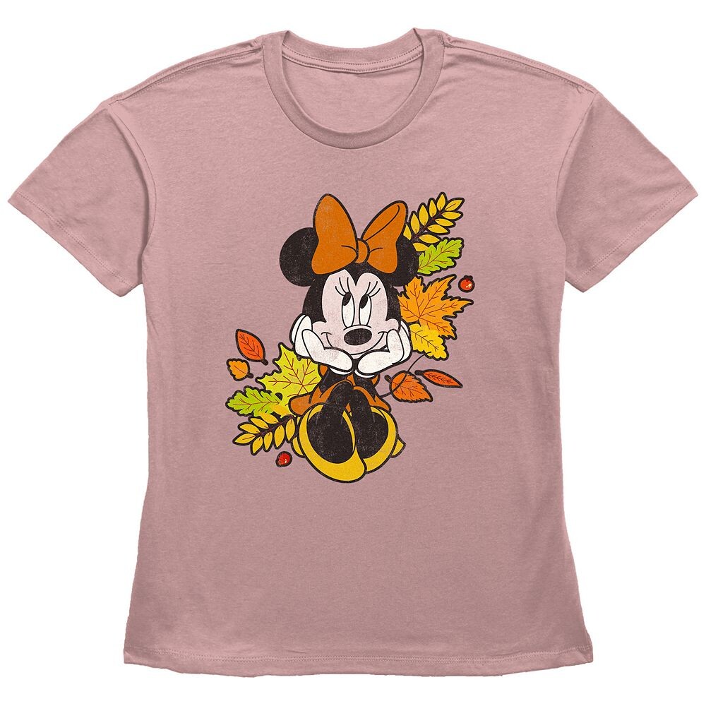 Детская футболка с рисунком «Осенние листья» Disney's Minnie Mouse, цвет Desert Pink
Детская футболка с рисунком «Осенние листья» Disney's Minnie Mouse, цвет Desert Pink