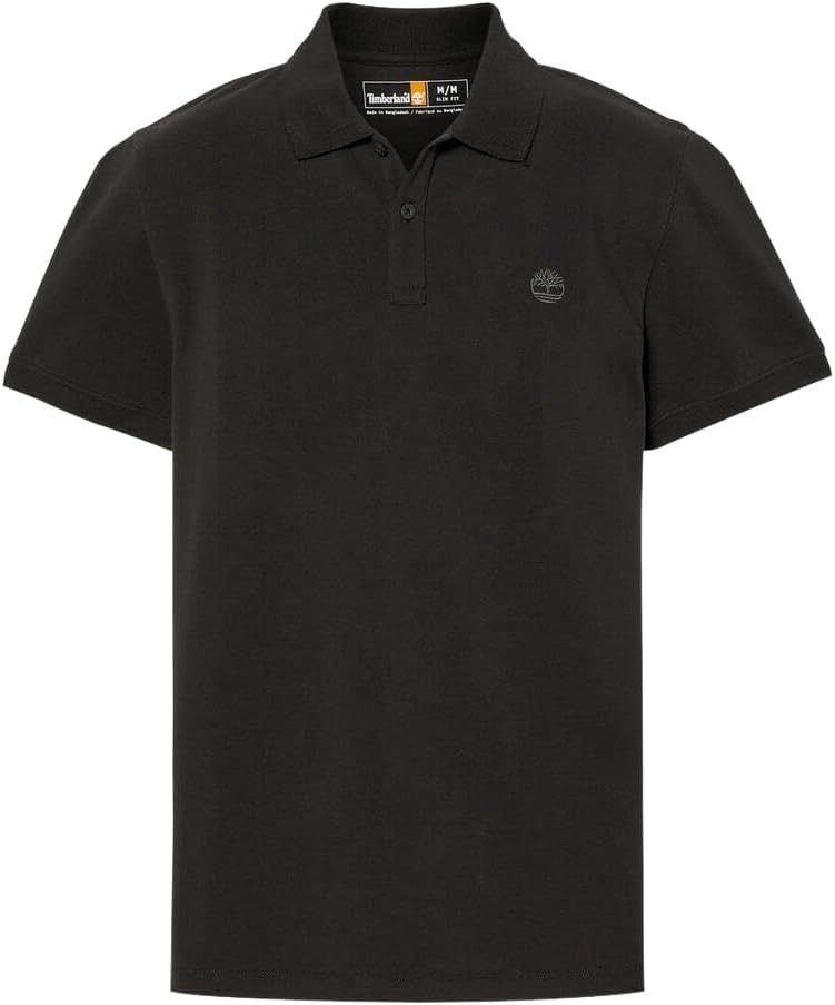 Мужская поло-рубашка Timberland с коротким рукавом и логотипом, черный
Мужская поло-рубашка Timberland с коротким рукавом и логотипом, черный