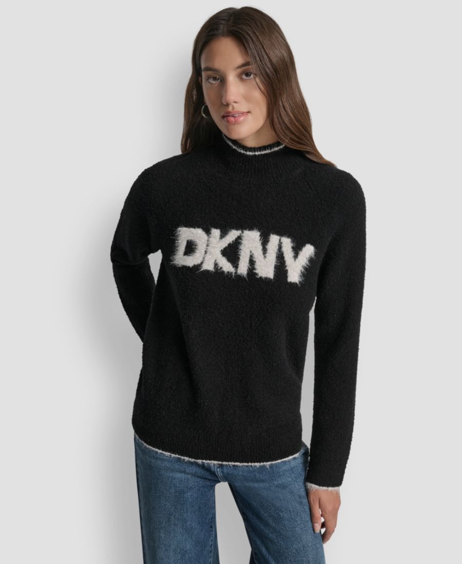 Женский свитер с логотипом Tinsel DKNY Jeans, Black/Gold
Женский свитер с логотипом Tinsel DKNY Jeans, Black/Gold