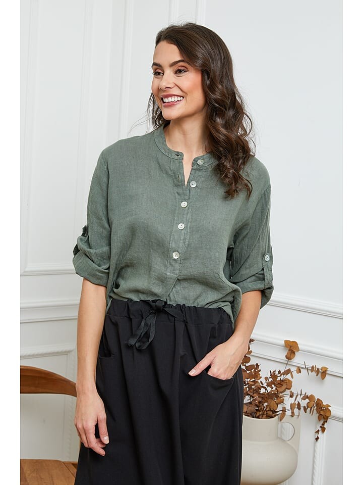 Блуза La Compagnie Du Lin, хаки
Блуза La Compagnie Du Lin, хаки