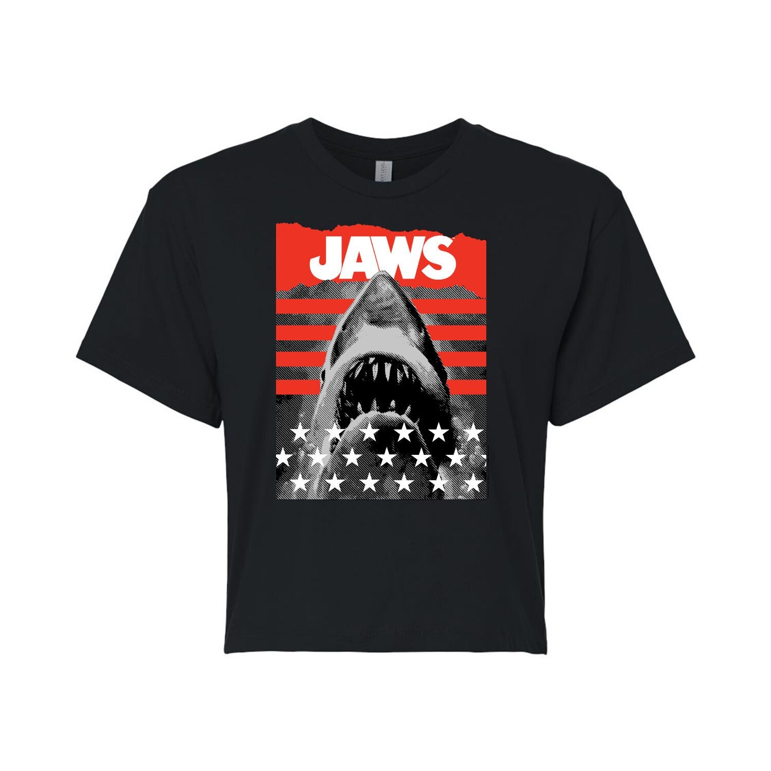 Укороченная футболка со звездами и полосками Juniors' Jaws Licensed Character, черный
Укороченная футболка со звездами и полосками Juniors' Jaws Licensed Character, черный