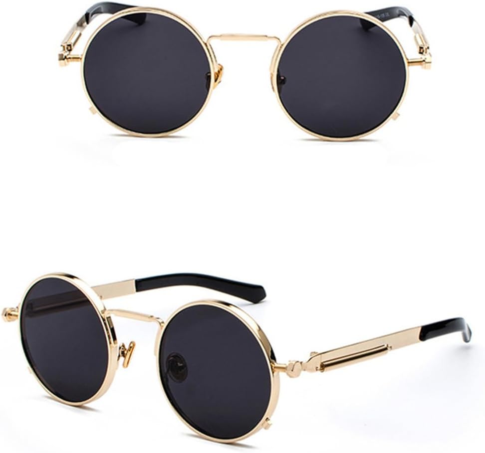 Мужские солнцезащитные очки в стиле стимпанк с металлической оправой, ретро-винтаж, круглые, для женщин, черные, с защитой от УФ-излучения UV400 (золотые с черными вставками, один размер) YASHUNJIA, Gold With Black
Мужские солнцезащитные очки в стиле стимпанк с металлической оправой, ретро-винтаж, круглые, для женщин, черные, с защитой от УФ-излучения UV400 (золотые с черными вставками, один размер) YASHUNJIA, Gold With Black