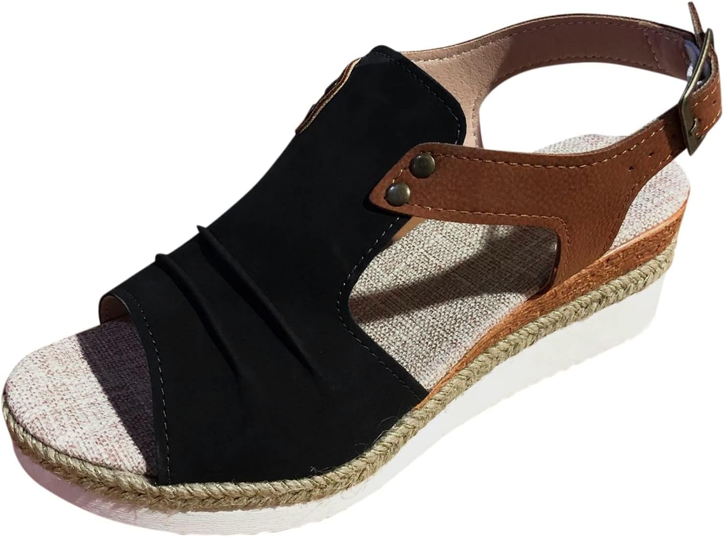 Ортопедические сандалии на танкетке для женщин Generic, черный
Ортопедические сандалии на танкетке для женщин Generic, черный