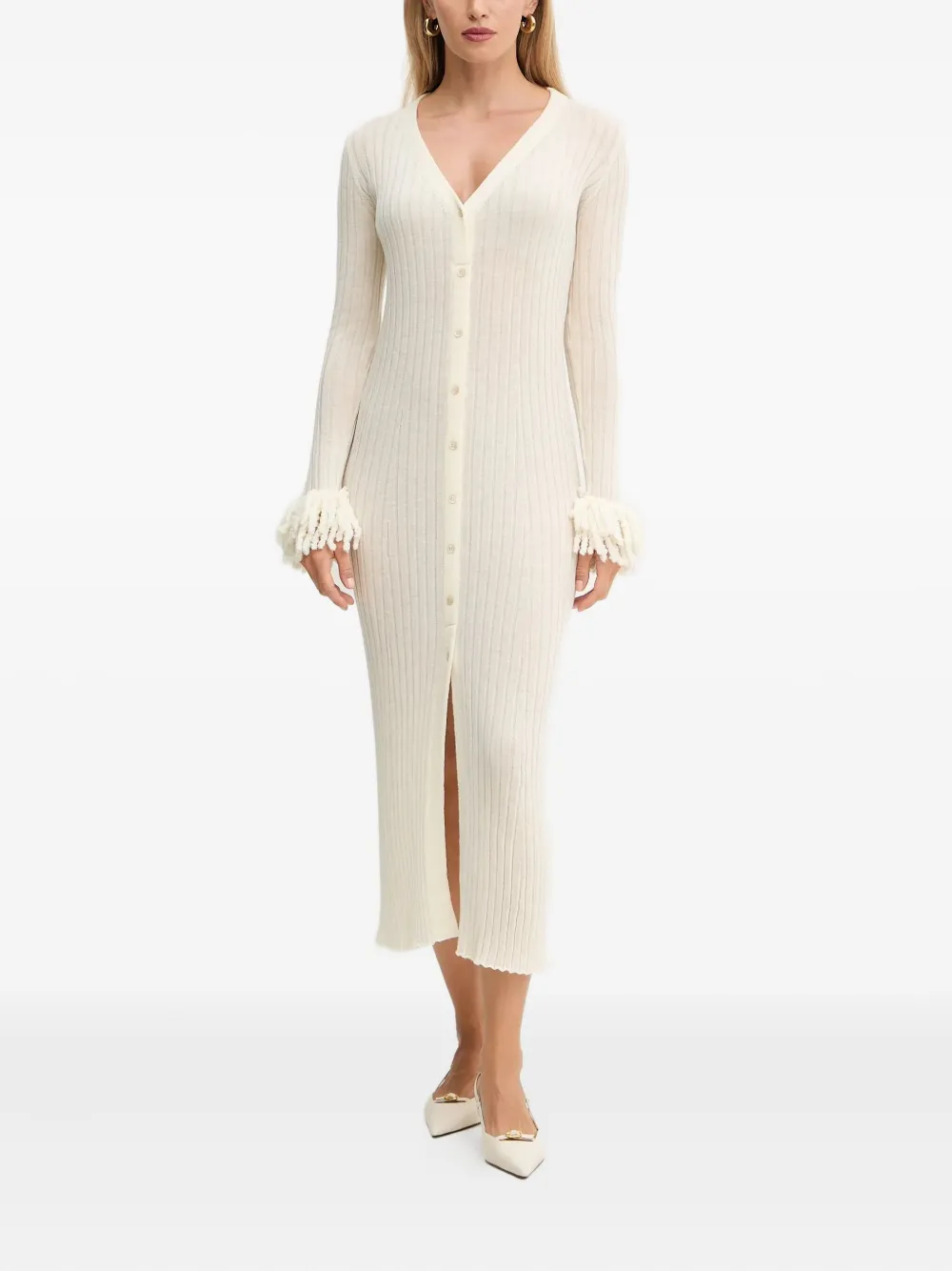 Платье миди в рубчик Simona Corsellini, белый
Платье миди в рубчик Simona Corsellini, белый