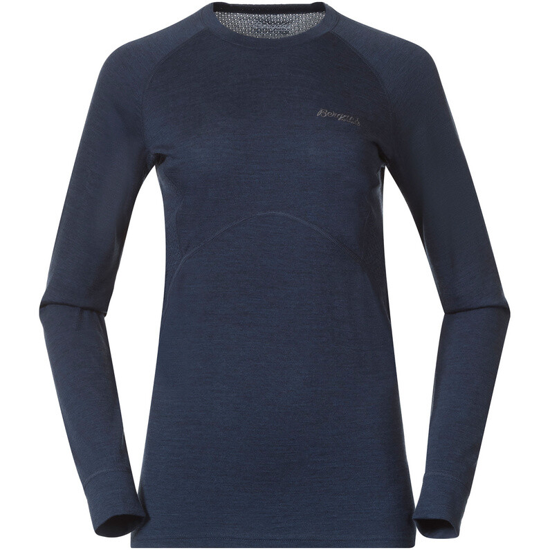 Женская внутренняя часть: длинный рукав из шерсти мериноса Bergans, синий
Женская внутренняя часть: длинный рукав из шерсти мериноса Bergans, синий