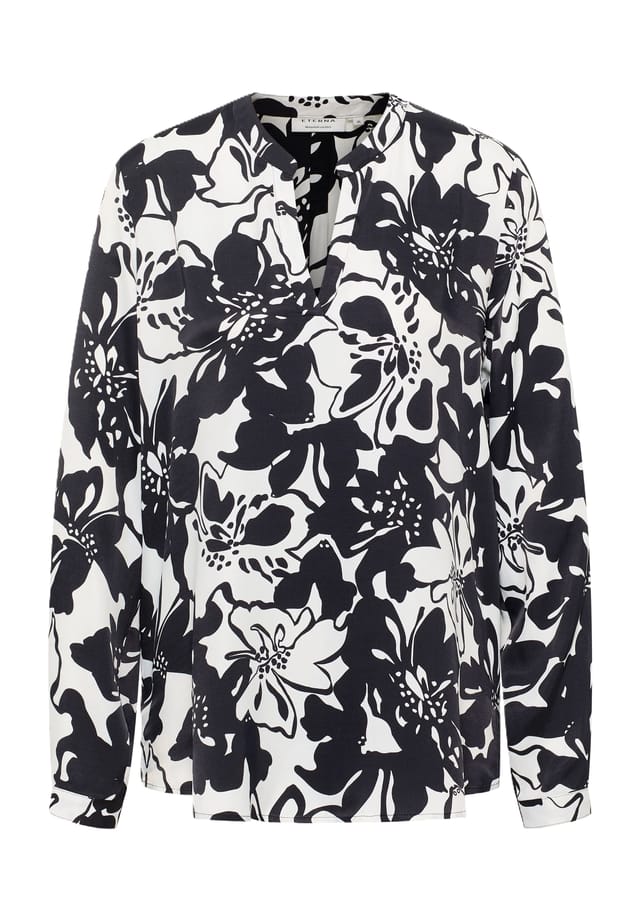 Блузка-Рубашка с разрезом по горловине Eterna, черный
Блузка-Рубашка с разрезом по горловине Eterna, черный