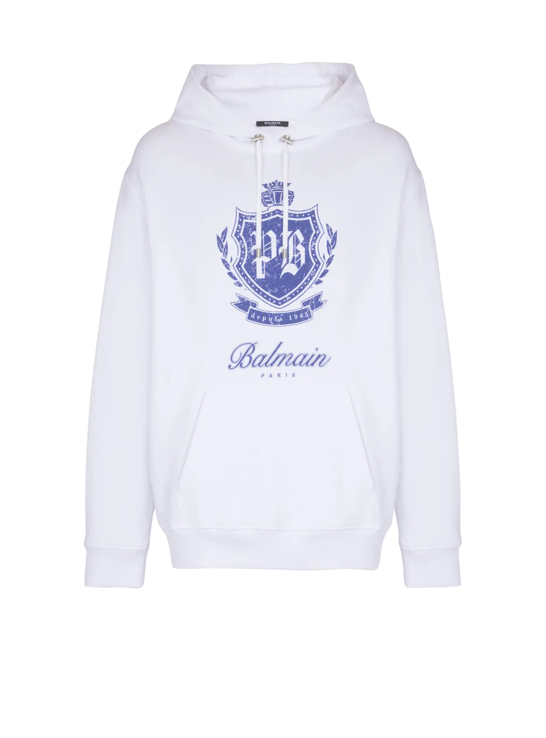 Худи с эмблемой колледжа Balmain, белый
Худи с эмблемой колледжа Balmain, белый