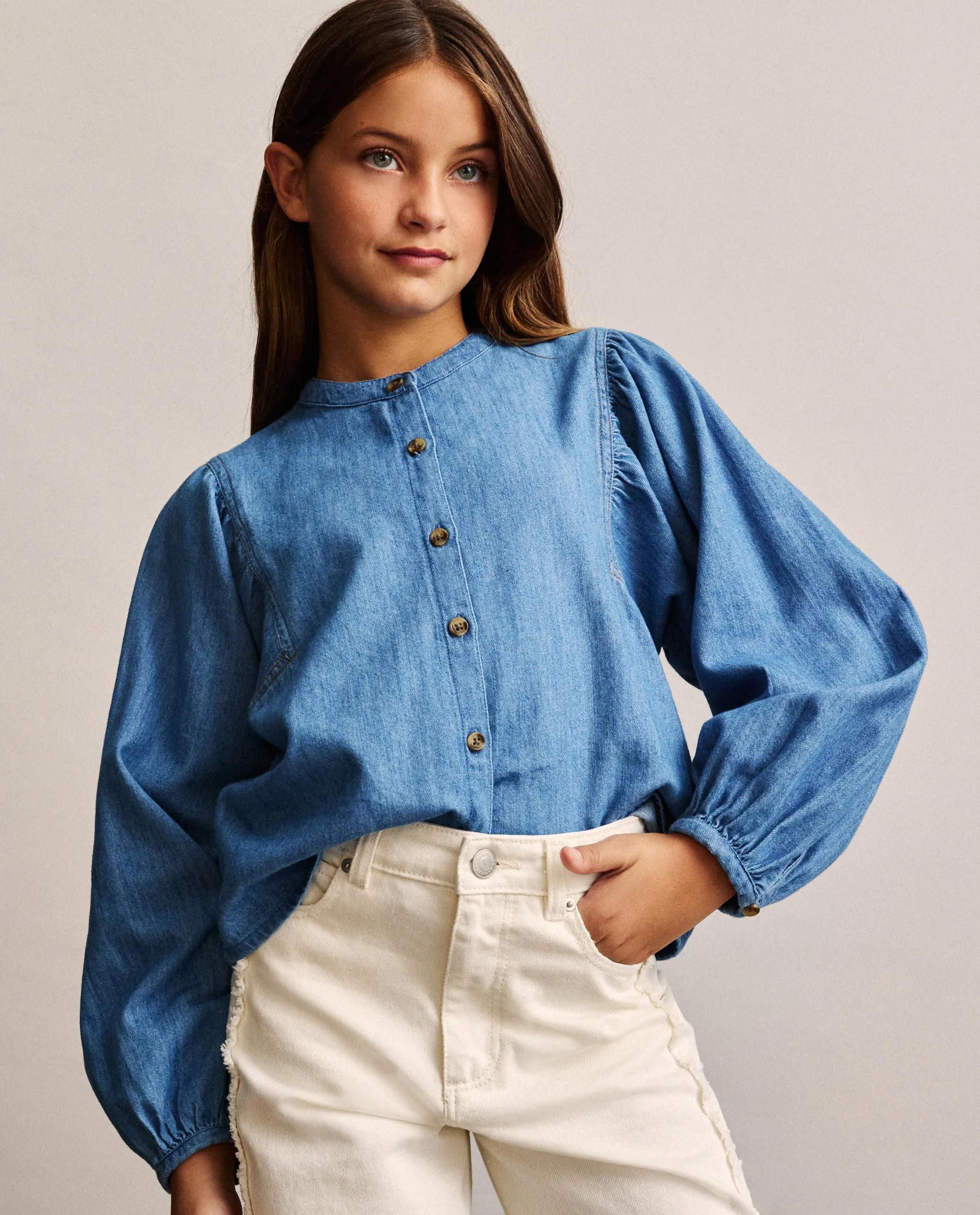 Блузка с длинными рукавами и объемом из денима для девочки Coconut El Corte Inglés, бледно-голубой
Блузка с длинными рукавами и объемом из денима для девочки Coconut El Corte Inglés, бледно-голубой