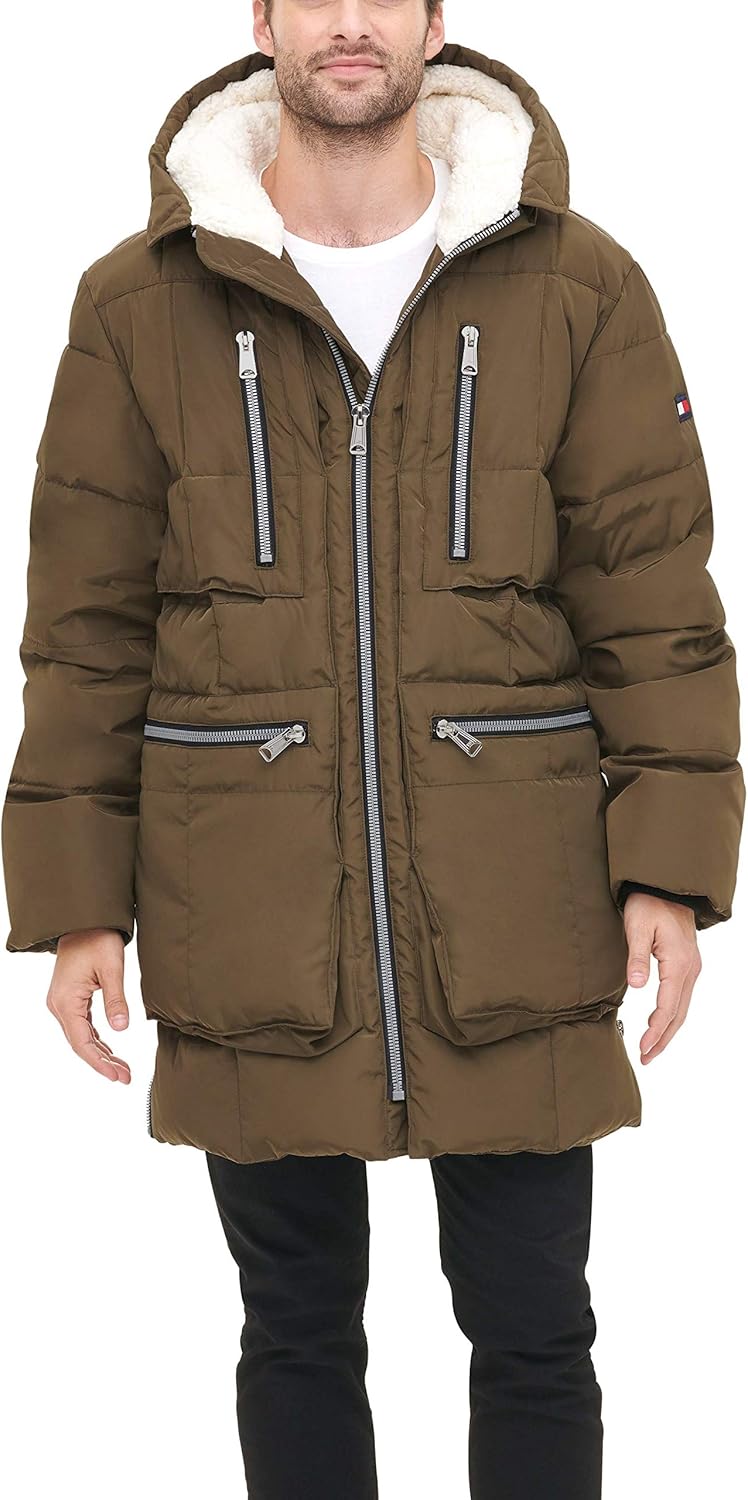 Мужская парка Tommy Hilfiger из толстой стеганой шерсти с капюшоном, Army Green
Мужская парка Tommy Hilfiger из толстой стеганой шерсти с капюшоном, Army Green
