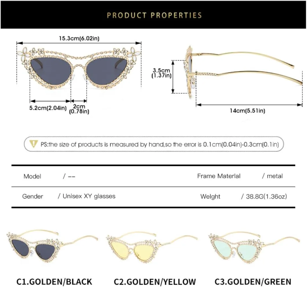 Роскошные женские солнцезащитные очки с бриллиантовой бликовой отделкой, модные металлические очки «кошачий глаз», защита от УФ-излучения UV400 TVTBBVV, Pink
Роскошные женские солнцезащитные очки с бриллиантовой бликовой отделкой, модные металлические очки «кошачий глаз», защита от УФ-излучения UV400 TVTBBVV, Pink