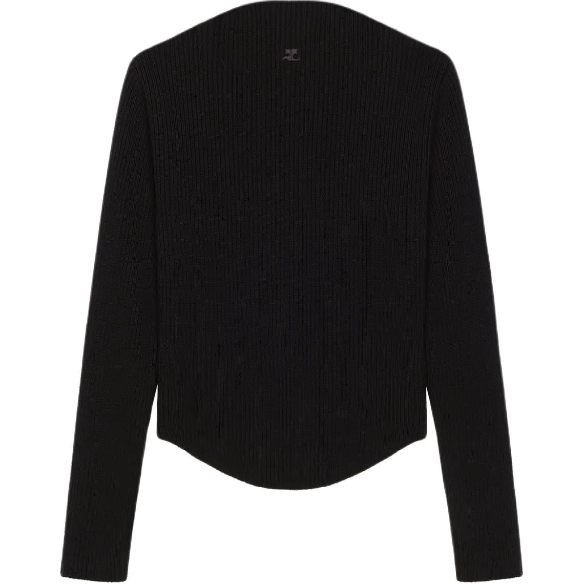 Свитер Courrèges с V-образным вырезом COURREGES, черный
Свитер Courrèges с V-образным вырезом COURREGES, черный