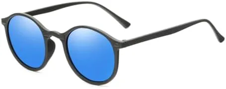 2026 Женские круглые поляризованные солнцезащитные очки в стиле ретро винтаж UV400 для вождения, стимпанк, мужские маленькие солнцезащитные очки MTZJH, Black Blue
2026 Женские круглые поляризованные солнцезащитные очки в стиле ретро винтаж UV400 для вождения, стимпанк, мужские маленькие солнцезащитные очки MTZJH, Black Blue