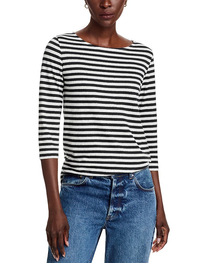 Полосатая футболка с рукавом три четверти Majestic Filatures, мультиколор
Полосатая футболка с рукавом три четверти Majestic Filatures, мультиколор