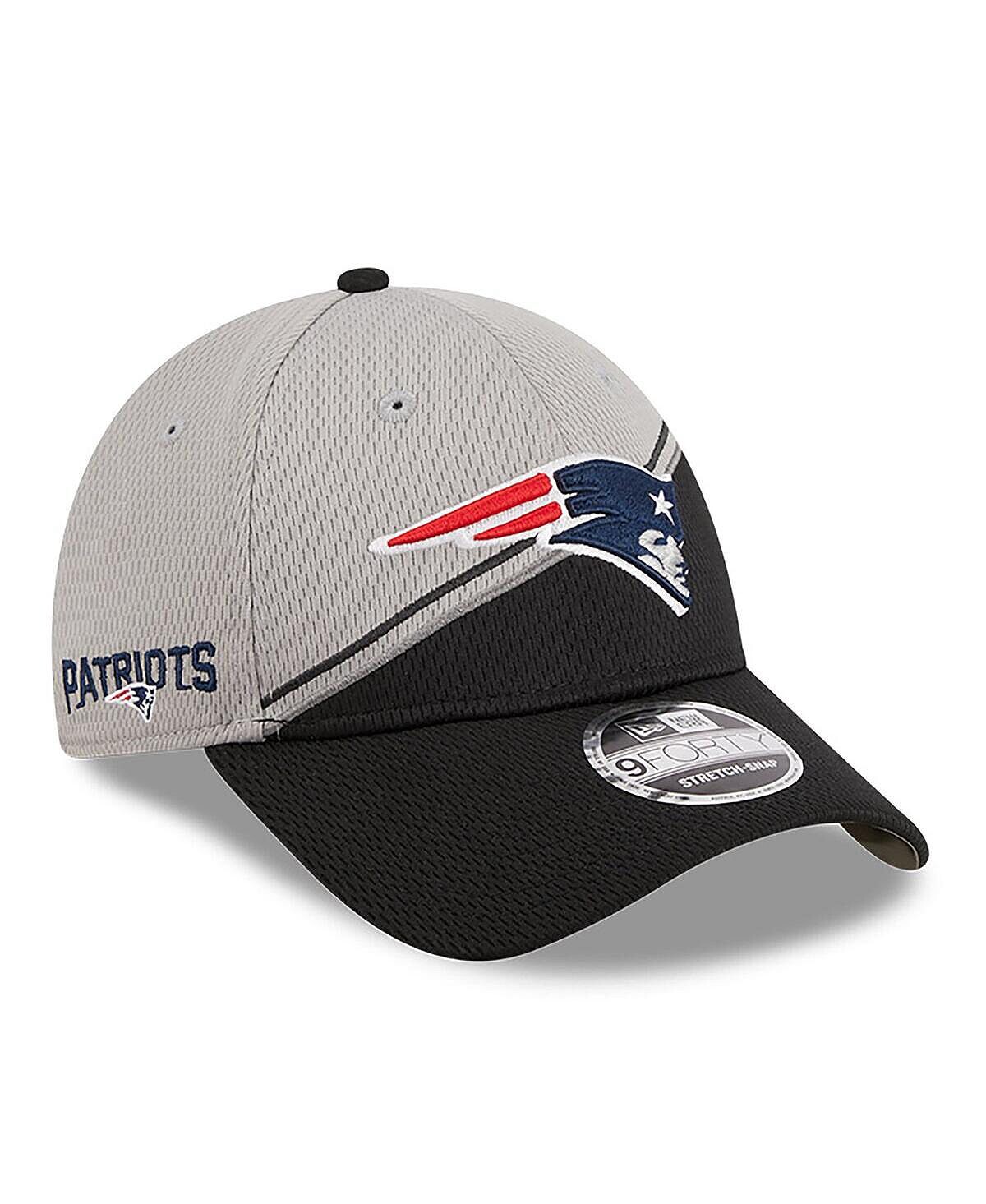 Мужская серо-черная регулируемая кепка New England Patriots 2023 Sideline 9FORTY New Era
Мужская серо-черная регулируемая кепка New England Patriots 2023 Sideline 9FORTY New Era