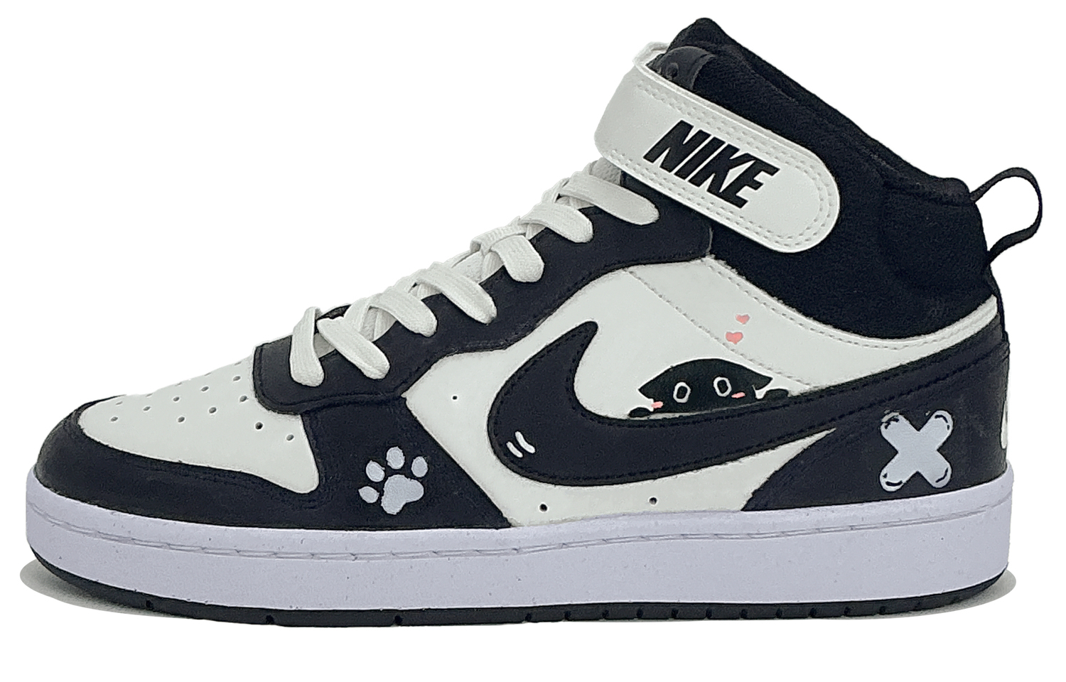 Nike Кроссовки Court Borough 2 Cute Paw Black Kitten Mid top Skateboard Shoes Kids'
Nike Кроссовки Court Borough 2 Cute Paw Black Kitten Mid top Skateboard Shoes Kids'