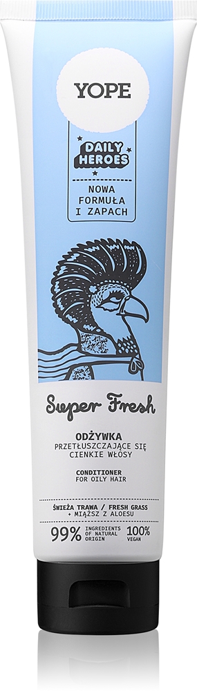 Кондиционер Daily Heroes Fresh Conditioner Fresh Grass для придания объема жирным волосам Yope, 170 мл
Кондиционер Daily Heroes Fresh Conditioner Fresh Grass для придания объема жирным волосам Yope, 170 мл