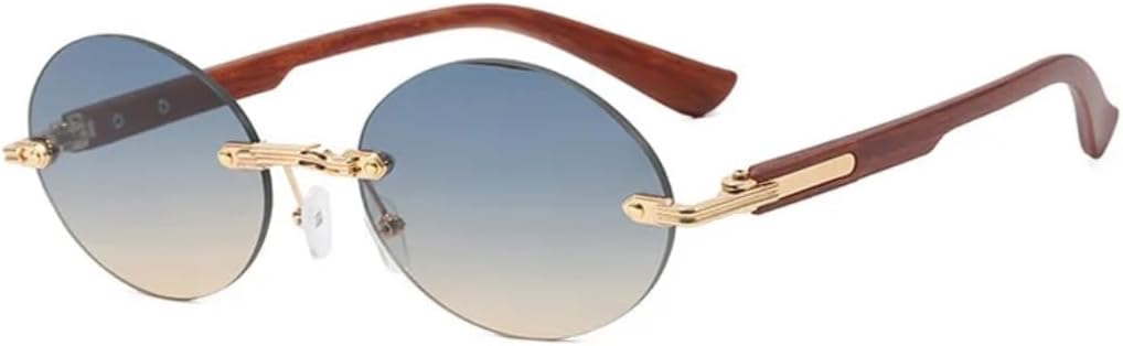 Стильные ретро-солнцезащитные очки без оправы с защитой от УФ-излучения, металлические, для мужчин и женщин, для путешествий и активного отдыха TVTBBVV, Gold-bluebrown
Стильные ретро-солнцезащитные очки без оправы с защитой от УФ-излучения, металлические, для мужчин и женщин, для путешествий и активного отдыха TVTBBVV, Gold-bluebrown