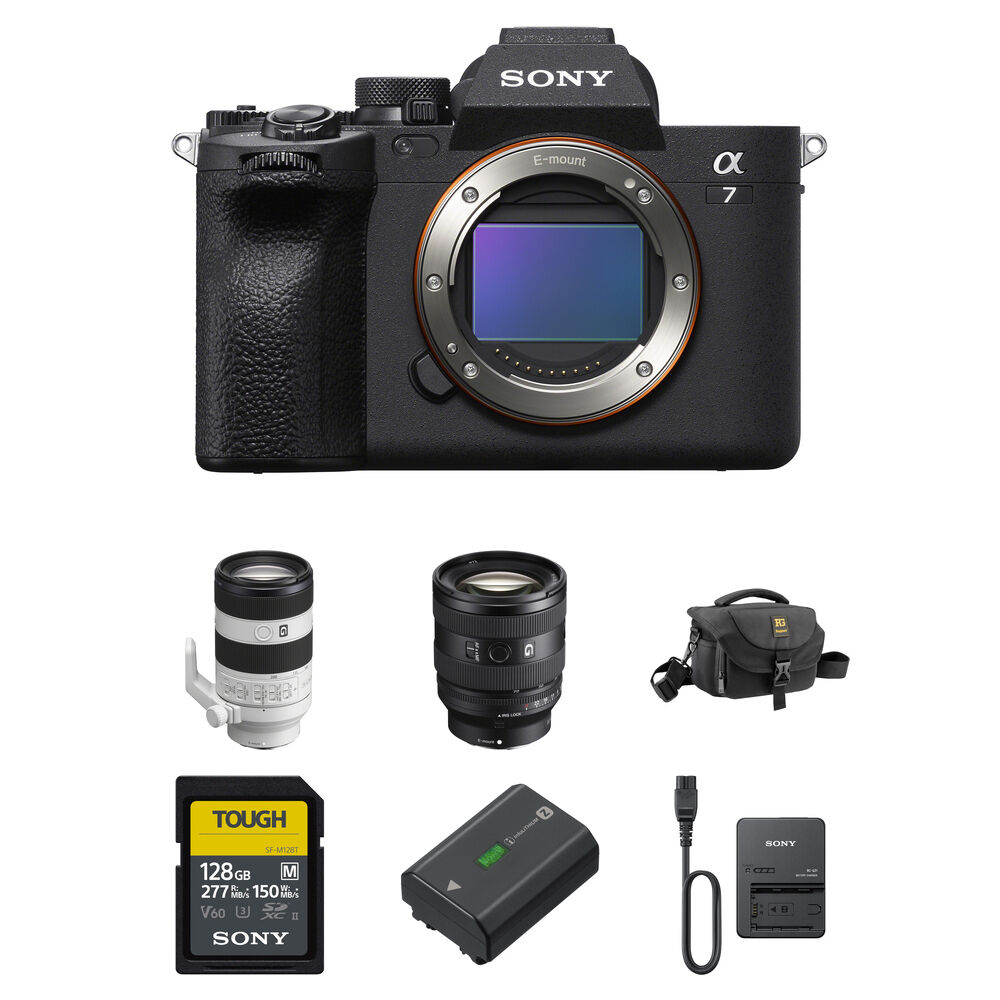 Беззеркальная камера Sony a7 IV Mirrorless Camera with 20-70mm f/4 and 70-200mm f/4
Беззеркальная камера Sony a7 IV Mirrorless Camera with 20-70mm f/4 and 70-200mm f/4