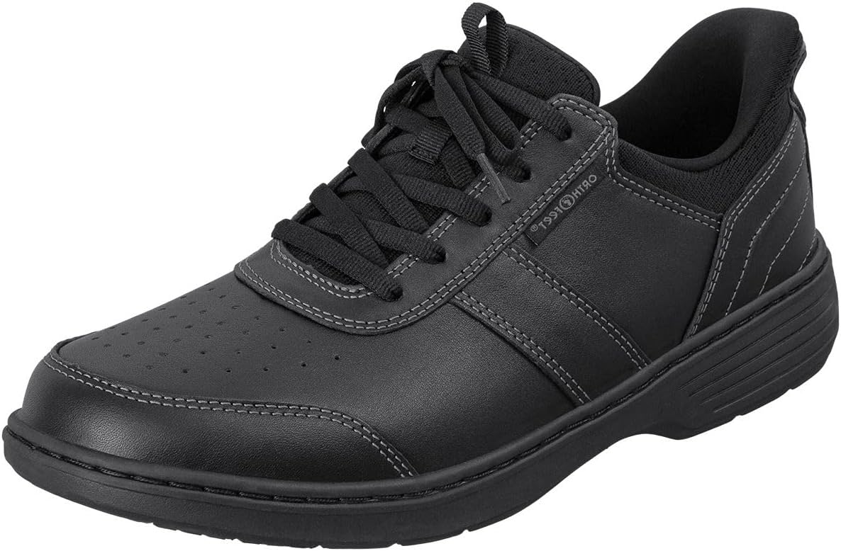 Мужские ортопедические повседневные туфли Orthofeet Pierre из черной кожи с отделением для рук
Мужские ортопедические повседневные туфли Orthofeet Pierre из черной кожи с отделением для рук