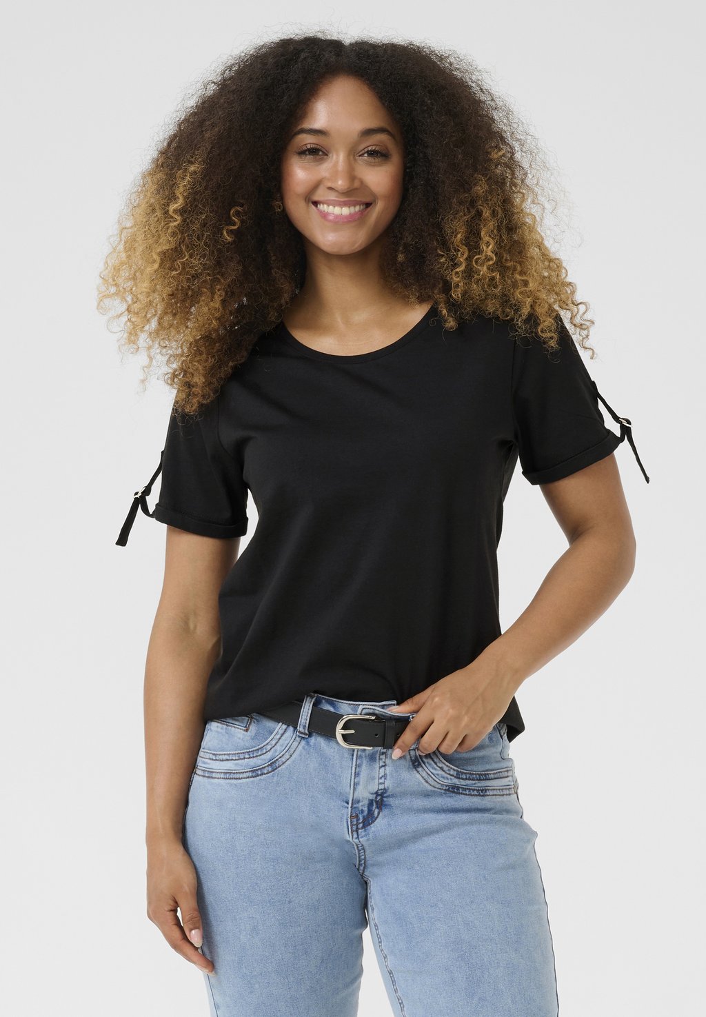 Базовая футболка DOMINIKA FOLD UP Love Copenhagen, черный 
Базовая футболка DOMINIKA FOLD UP Love Copenhagen, черный