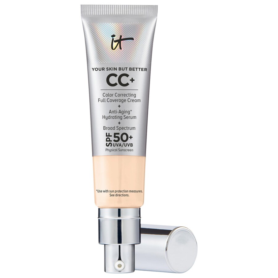 CC+ кремовая тональная основа с полным покрытием и коррекцией цвета, с SPF 50+ IT Cosmetics, 1.08 oz /32 mL, Fair Warm
CC+ кремовая тональная основа с полным покрытием и коррекцией цвета, с SPF 50+ IT Cosmetics, 1.08 oz /32 mL, Fair Warm