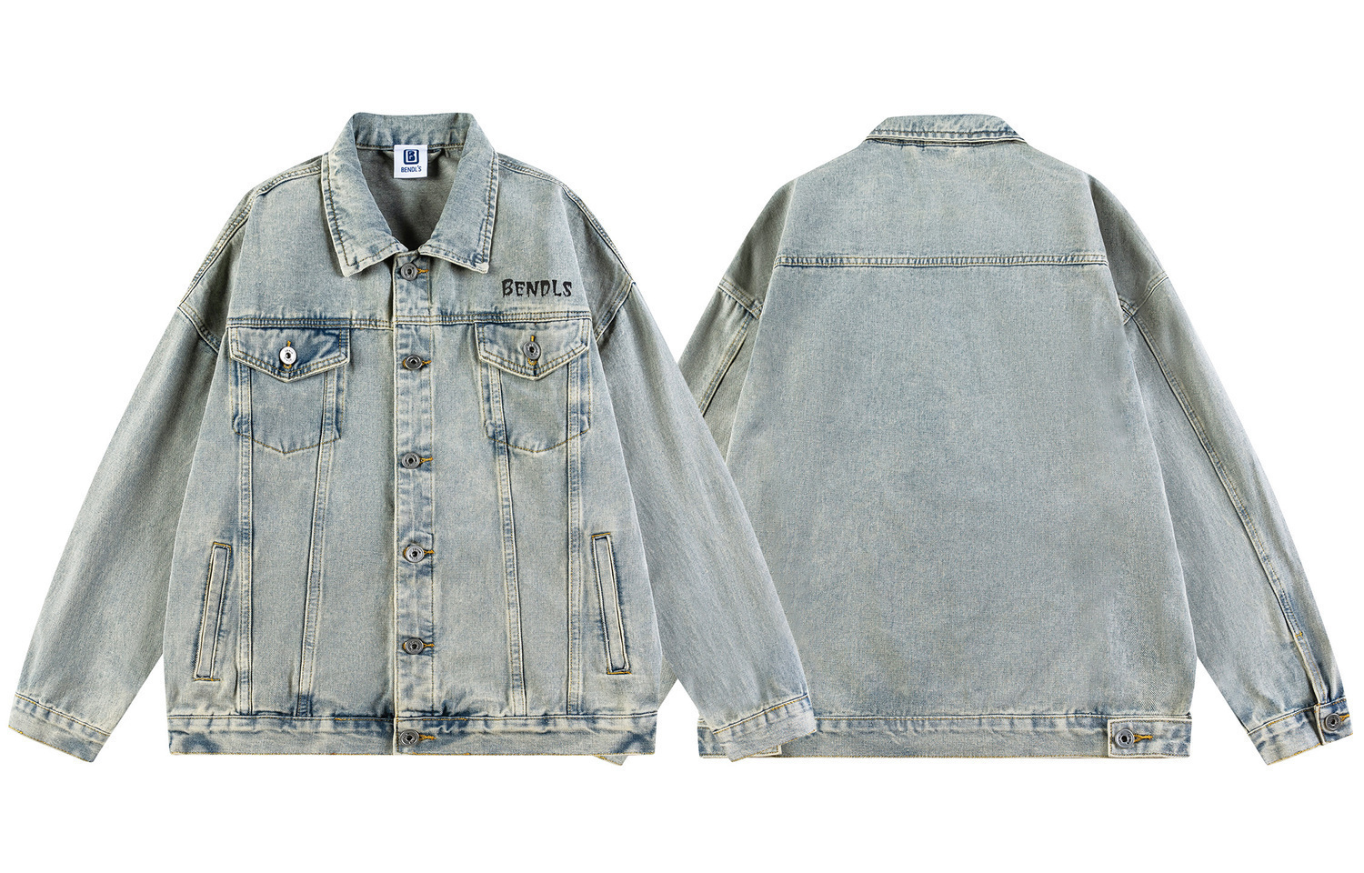 BENDL'S Джинсовая куртка унисекс для весны и осени, Yellow Mud
BENDL'S Джинсовая куртка унисекс для весны и осени, Yellow Mud