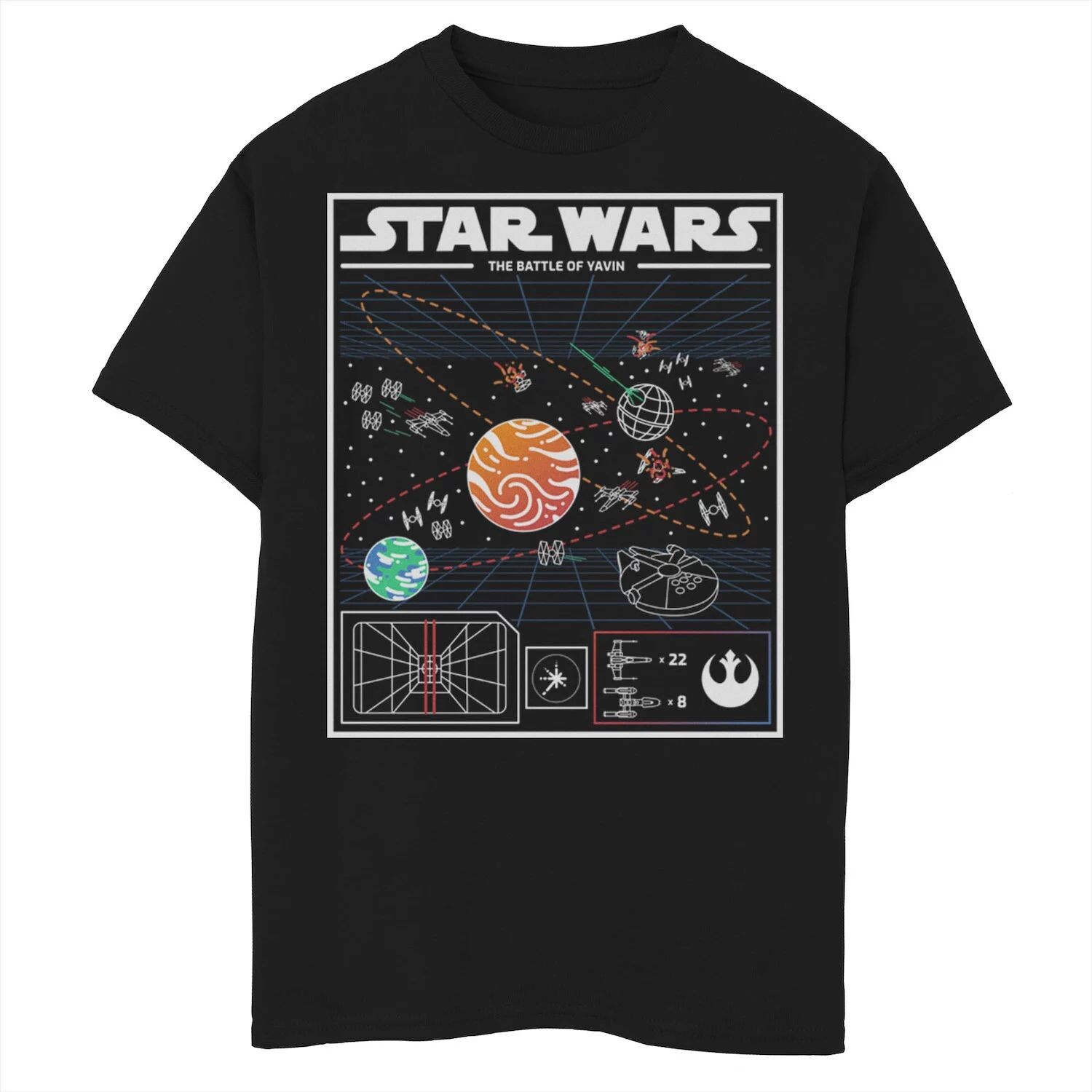 Футболка с рисунком «Звездные войны Явин: Великое время» для мальчиков 8–20 лет Star Wars 
Футболка с рисунком «Звездные войны Явин: Великое время» для мальчиков 8–20 лет Star Wars